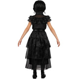 Disfraz de Niña Tétrica Reina del baile para niña espalda