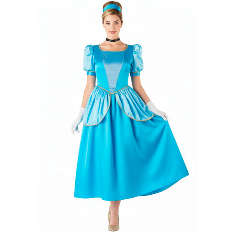 Disfraz de Princesa azul de cuento para mujer Bis