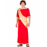Disfraz de Romano rojo y dorado para hombre Bis