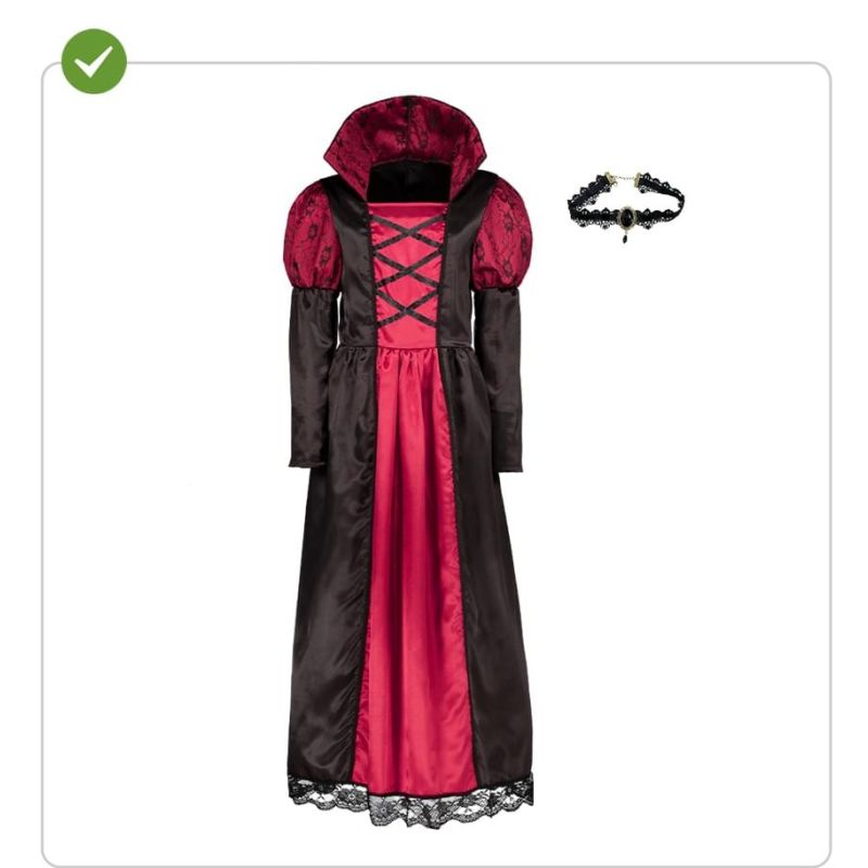Disfraz de Vampiresa Roja para niña Contenido
