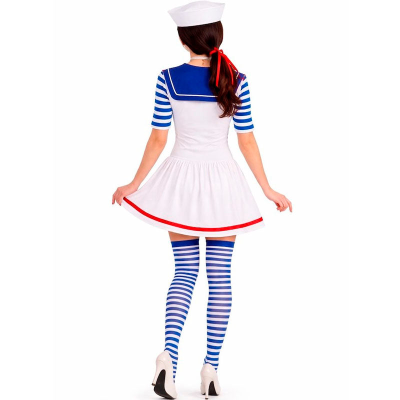 Disfraz de Marinera Ancla para mujer espalda