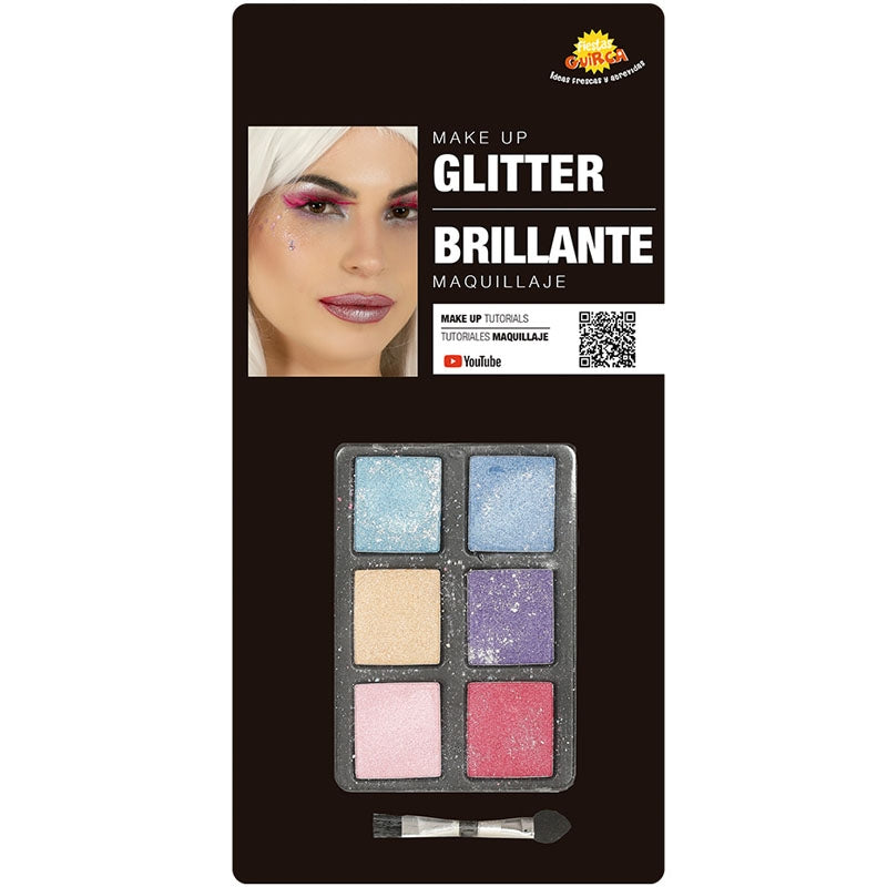 Kit de Maquilhagem com Sombras Glitter