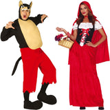 Pareja Lobo y Caperucita