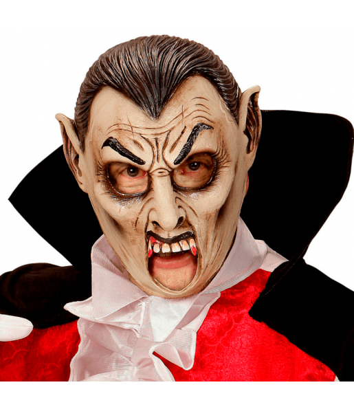 Máscara Vampiro boca aberta para completar o seu fato Halloween e Carnaval