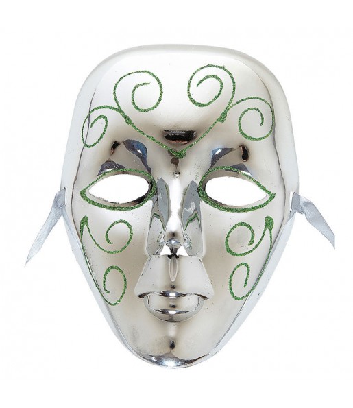Máscara Veneza Prata para completar o seu fato Halloween e Carnaval