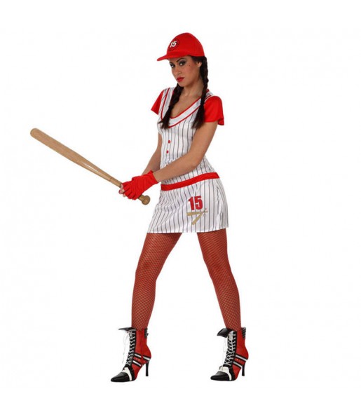 Disfarce original Jogadora de beisebol mulher ao melhor preço