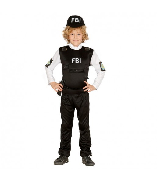 Disfarce Polícia FBI menino para deixar voar a sua imaginação