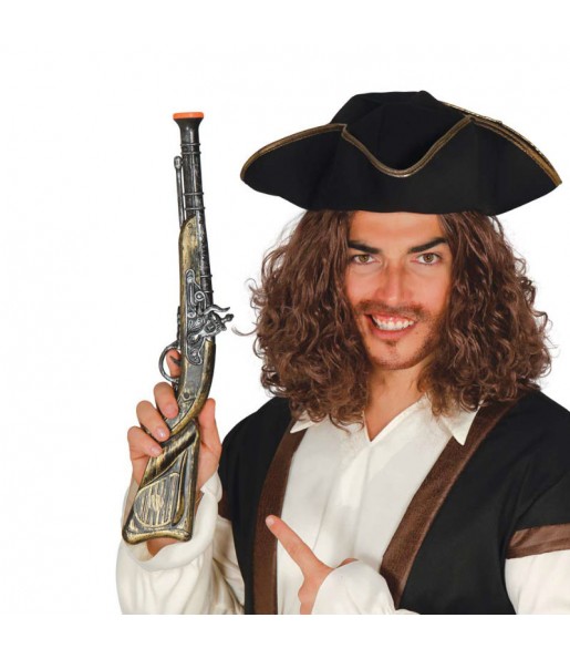 Bacamarte extra-grande do Capitão Pirata para festas de fantasia