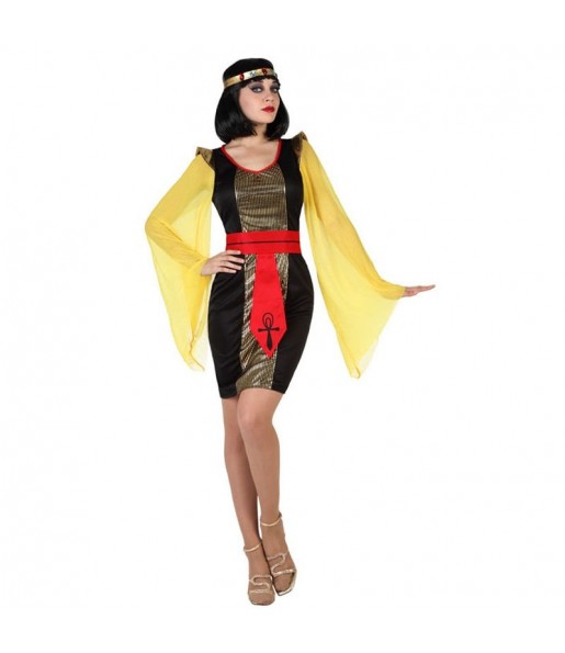 Disfarce original Egípcia preto mulher ao melhor preço