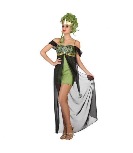 Disfarce original Deusa Grega verde mulher ao melhor preço