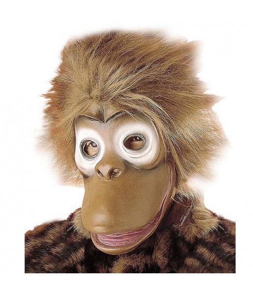 Máscara macaco chimpanzé para completar o seu fato Halloween e Carnaval