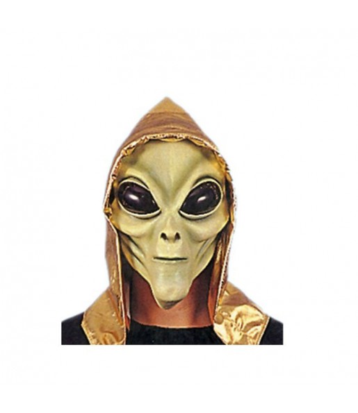 Máscara alienígena para completar o seu fato Halloween e Carnaval