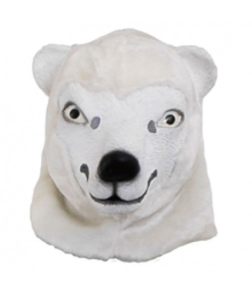 Máscara Urso Polar para completar o seu fato Halloween e Carnaval