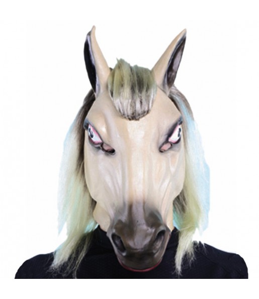 Máscara cavalo barata para completar o seu fato Halloween e Carnaval