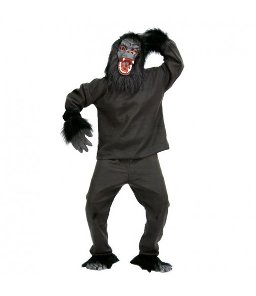 Disfarce Gorila Preto adulto divertidíssimo para qualquer ocasião