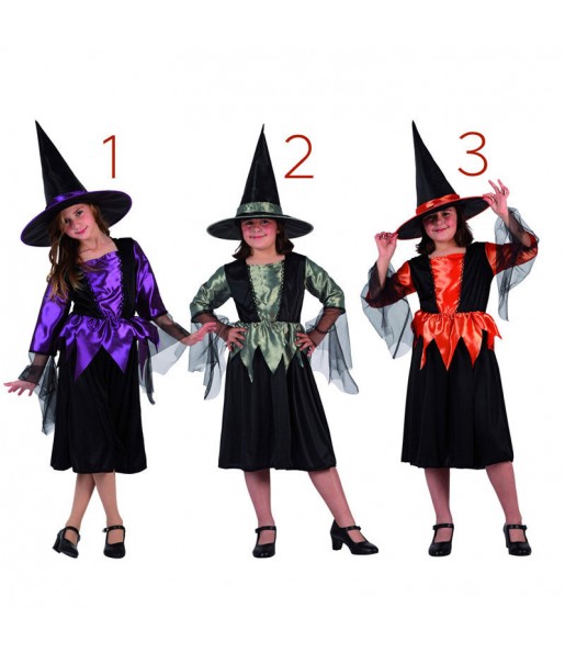 Disfarce Halloween Bruxa magica meninas para uma festa Halloween