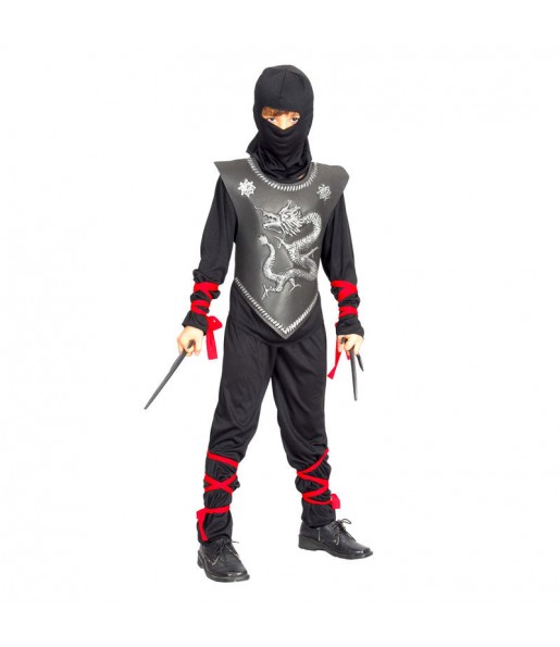 Disfarce Guerreiro Ninja menino para deixar voar a sua imaginação