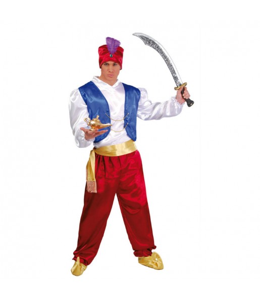 Disfarce Guerreiro Árabe Aladdin adulto divertidíssimo para qualquer ocasião