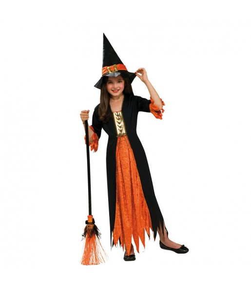 Disfarce Halloween Bruxa gótica meninas para uma festa Halloween