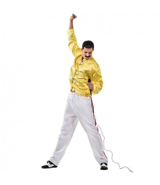Disfarce Freddie Mercury adulto divertidíssimo para qualquer ocasião