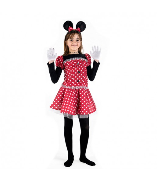 Disfarce Minnie Mouse menina para que eles sejam com quem sempre sonharam