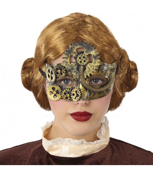Máscara Steampunk vitoriana para completar o seu fato Halloween e Carnaval