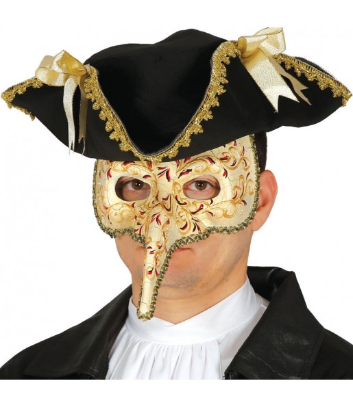 Máscara Veneziana com Bico para completar o seu fato Halloween e Carnaval