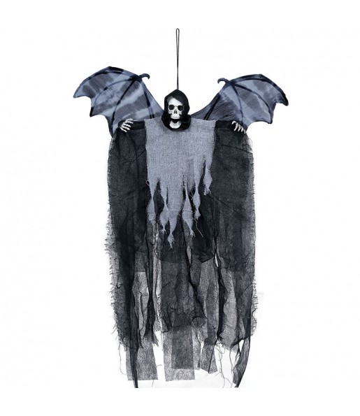 Pingente esqueleto com asas para Halloween