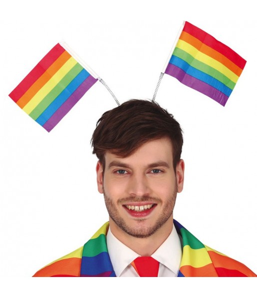 Fita de cabeça de Orgulho Gay para completar o seu disfarce