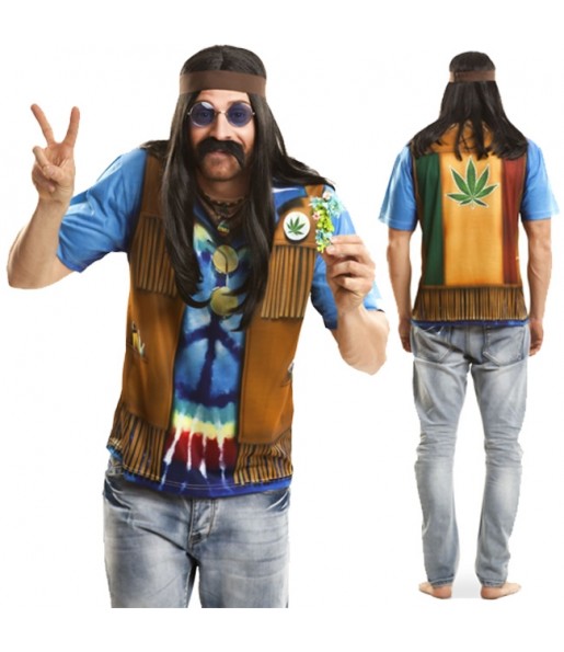 Disfarce Camisola Hippie adulto divertidíssimo para qualquer ocasião