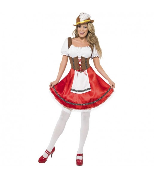 Disfarce de Alemã Oktoberfest com avental para mulher