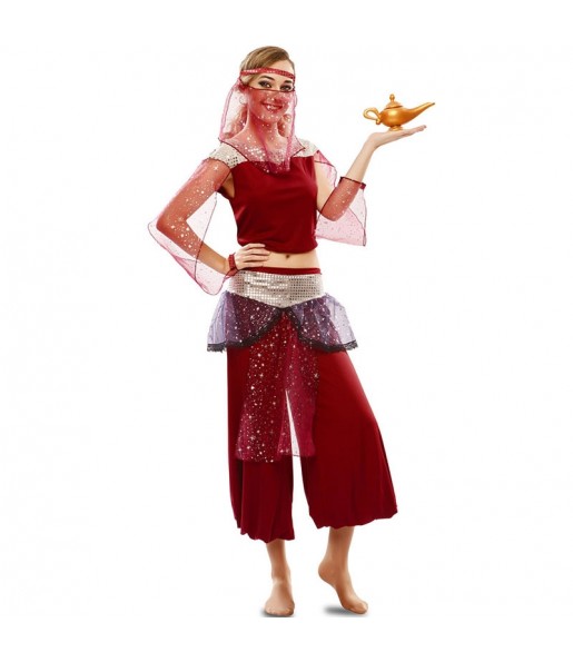 Disfarce de Bailarina árabe de Aladino para mulher