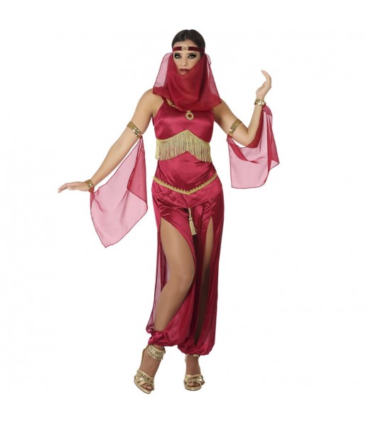 Disfarce original Bailarina oriental vermelha mulher mulher ao melhor preço