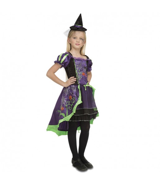 Disfarce Halloween Bruxa abóbora meninas para uma festa Halloween