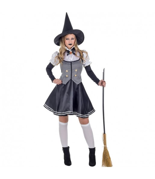Fato de Bruxa Mística mulher para a noite de Halloween 