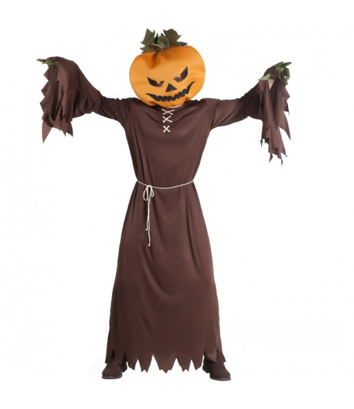 Fato de Abóbora Halloween adulto para a noite de Halloween 