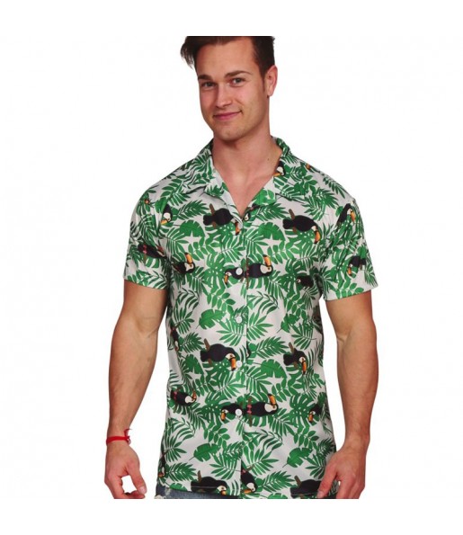 Disfarce de Camisa de palmeira havaiana para homem