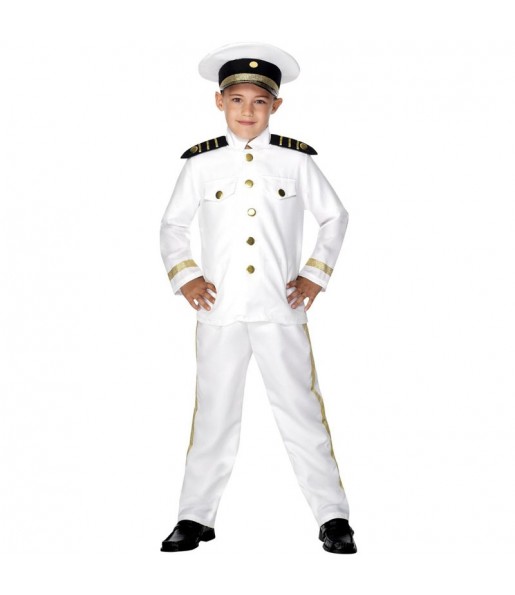 Disfarce de Capitão de navio para menino