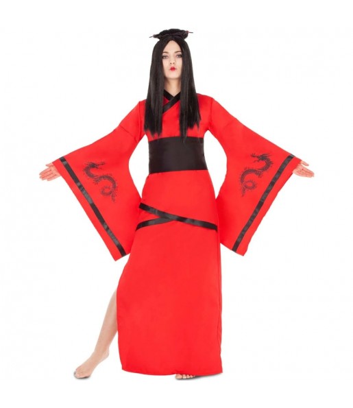 Disfarce original Chinesa Dragão Vermelho mulher ao melhor preço