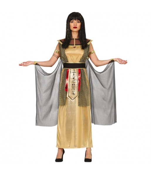 Fato de Cleópatra dourada para mulher