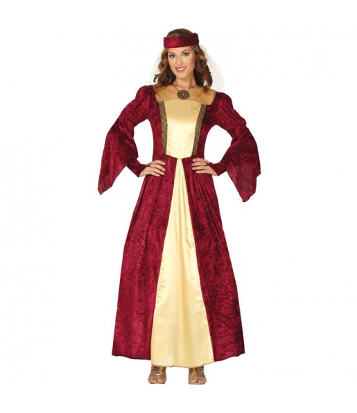 Disfarce original Dama Medieval Elegante mulher ao melhor preço