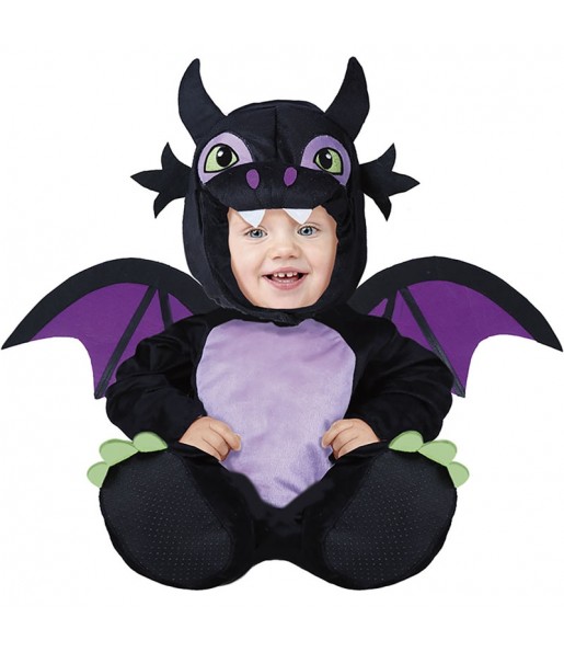 Disfarce de Dragão negro para bebé