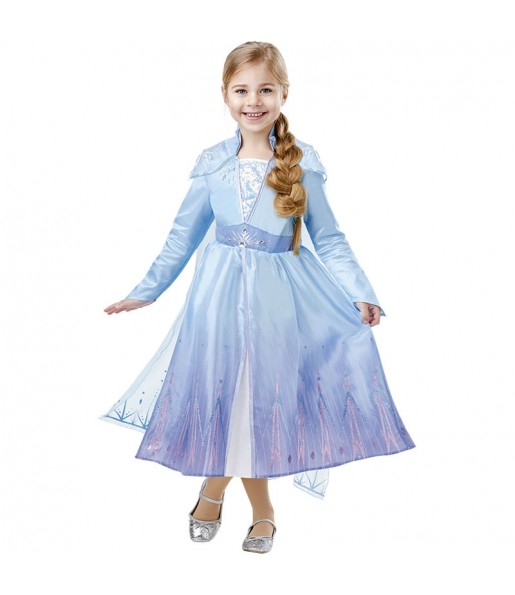 Disfarce Elsa Frozen 2 luxo menina para que eles sejam com quem sempre sonharam