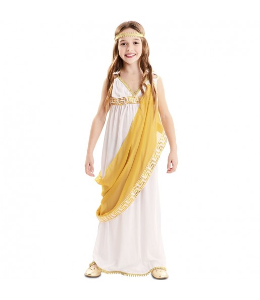 Fato de Imperatriz romana dourada para menina