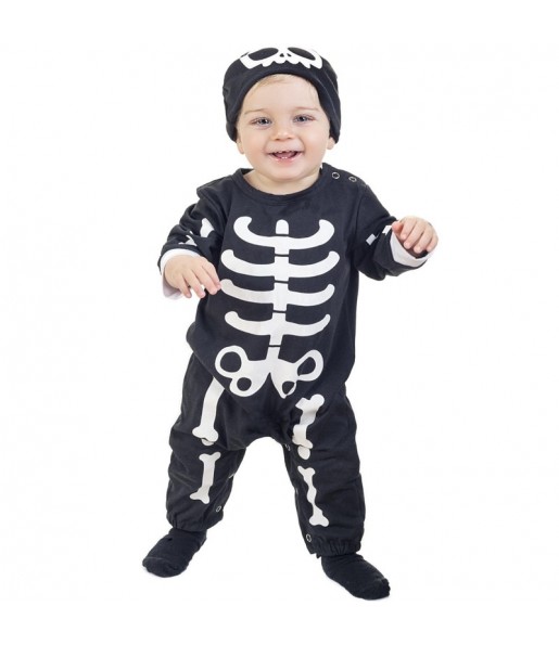 Disfarce Halloween Esqueleto Monstruoso com que o teu bebé ficará divertido.