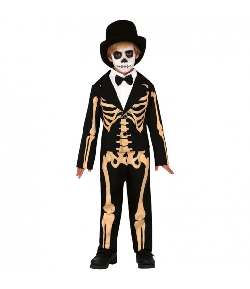 Disfarce Halloween Esqueleto Skull para meninos para uma festa do terror