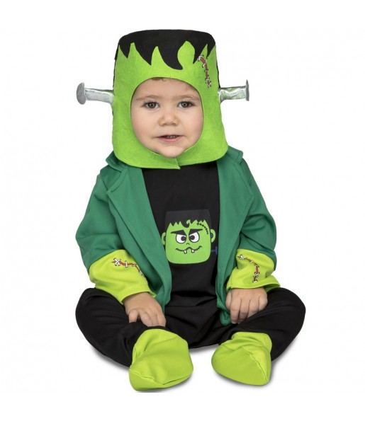 Disfarce Halloween Frankenstein com que o teu bebé ficará divertido