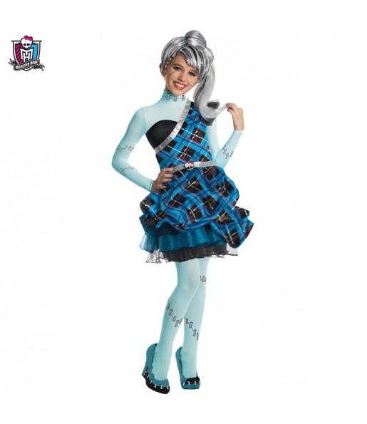 Disfarce Halloween Frankie Stein Sweet Monster High meninas para uma festa Halloween