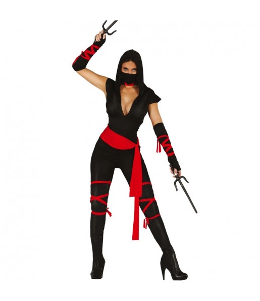 Disfarce de Guerreira Ninja para mulher