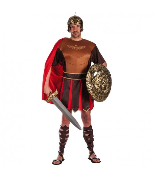 Disfarce Guerreiro Romano com capa adulto divertidíssimo para qualquer ocasião